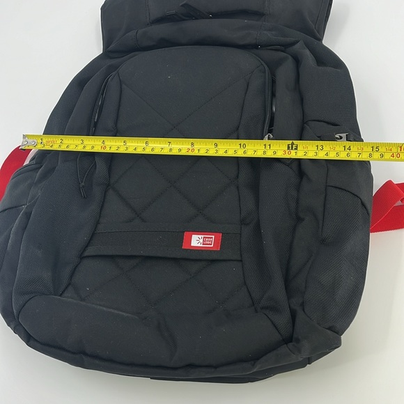CASELOGIC Laptop Backpack Black with Red straps EUC - Picture 11 of 13